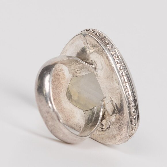 Moonstone sterling silver vintage ring size 5.5 LARGE stone! - Picture 4 of 8